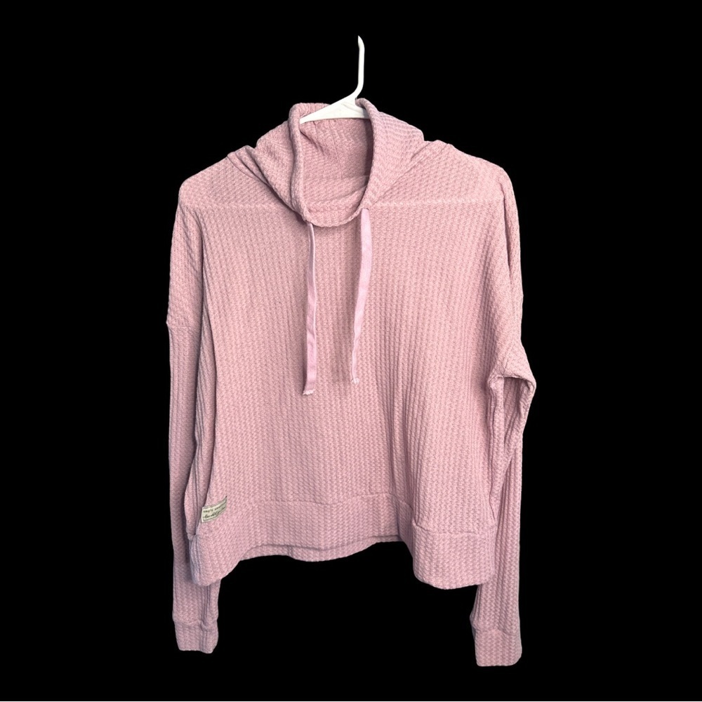 Simply Southern Imperfectly Perfect Turtle Neck Sweater Pink Size Large